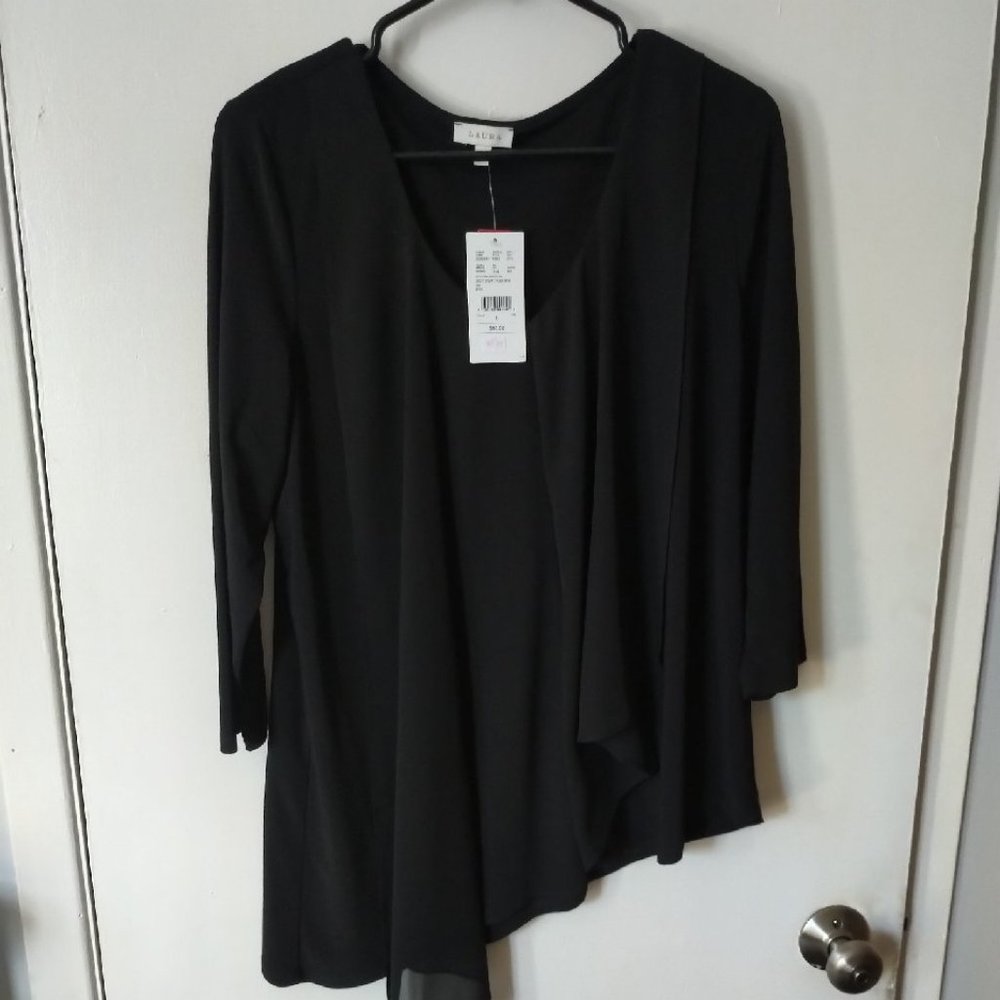 Laura asymetrical hem blouse, large